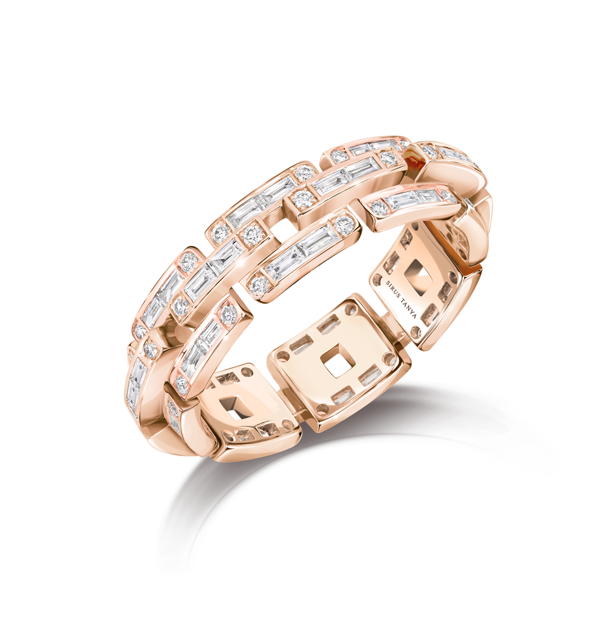 Sirus chain diamond ring