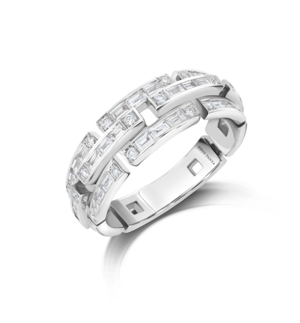 Sirus chain diamond ring