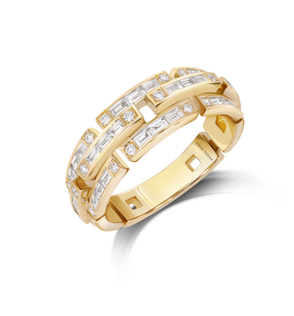 Sirus chain diamond ring