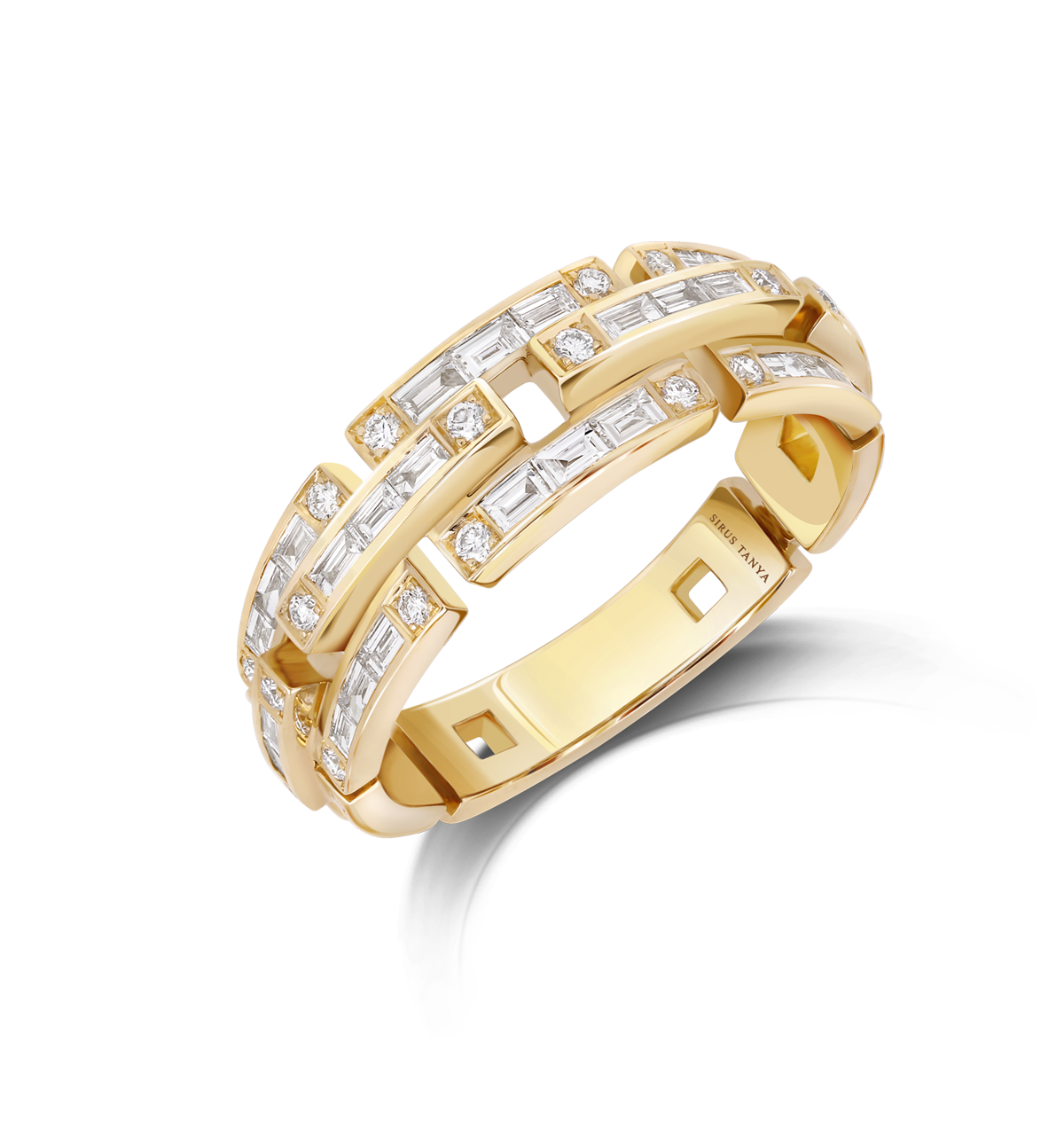 Sirus chain diamond ring