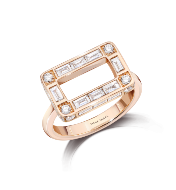 Sirus chain diamond ring